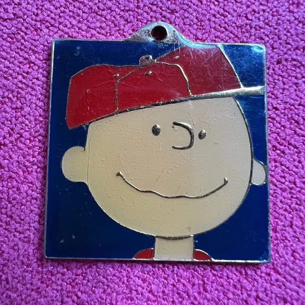 Cloisonné 1994 Vintage Charlie Brown Keychain